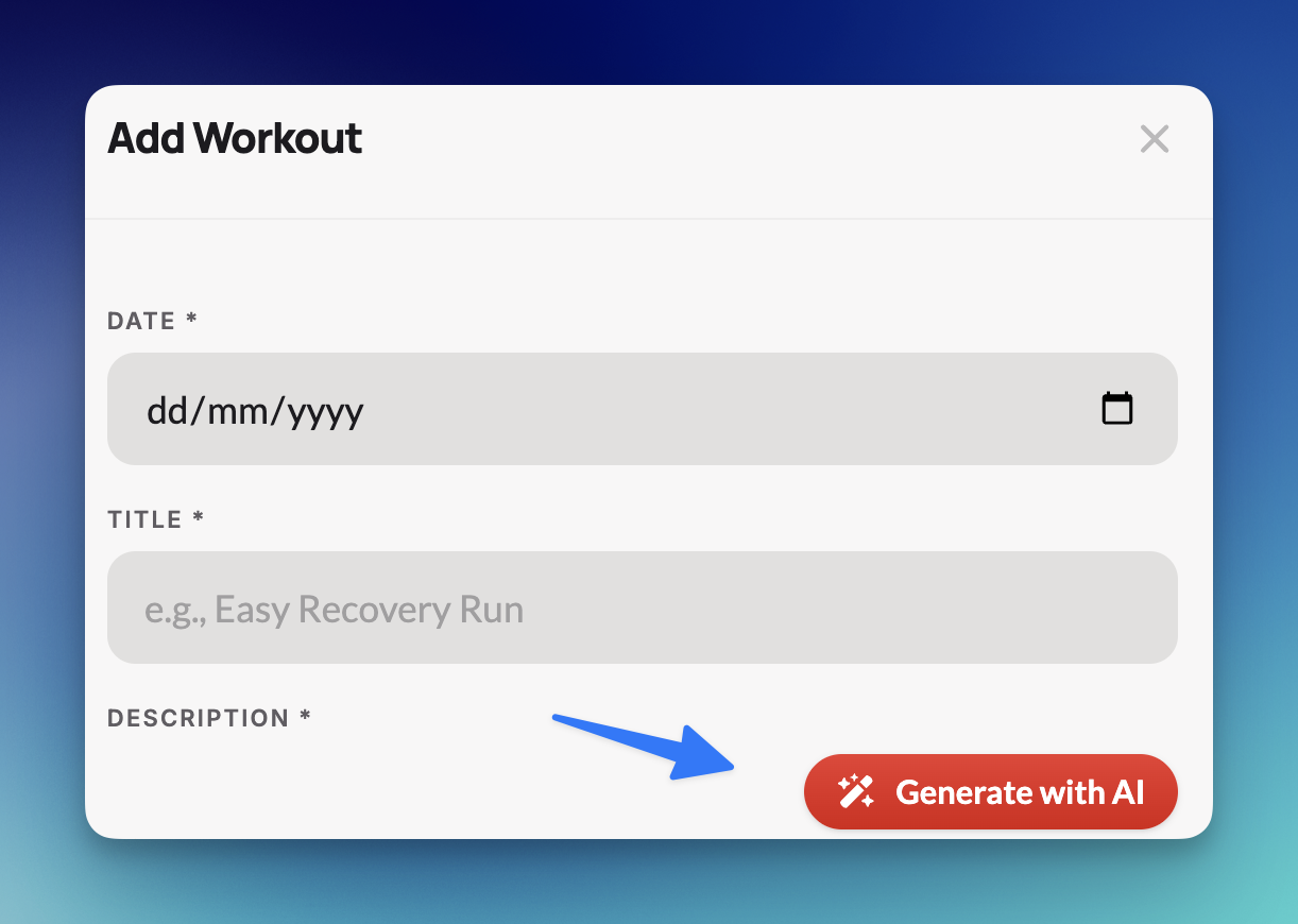 AI workout generation