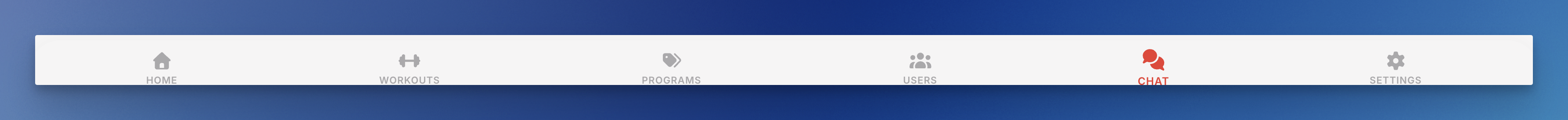 Coach navigation bar