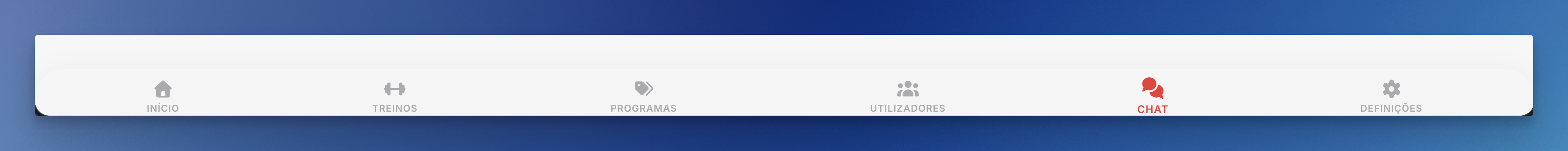 Navega&ccedil;&atilde;o do Treinador