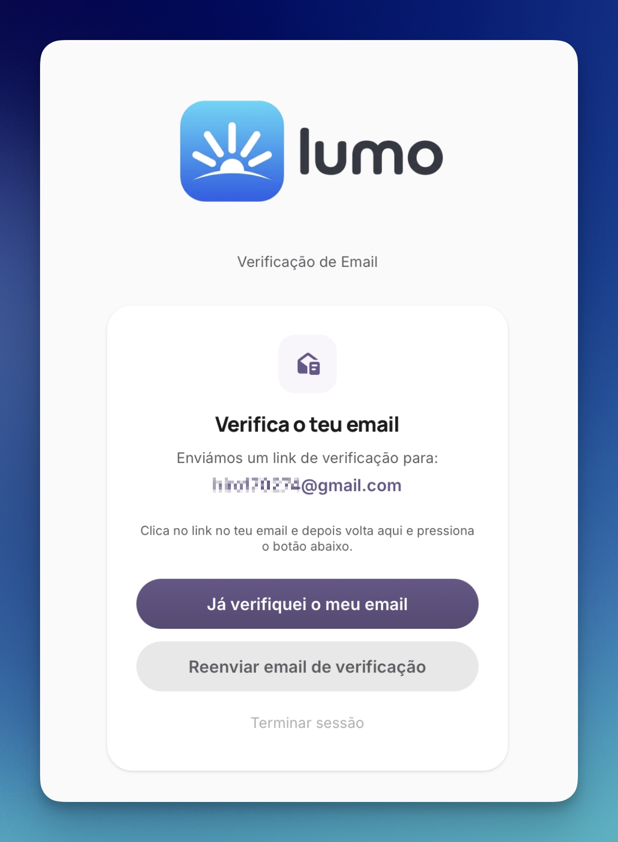 Verifica&ccedil;&atilde;o de Email