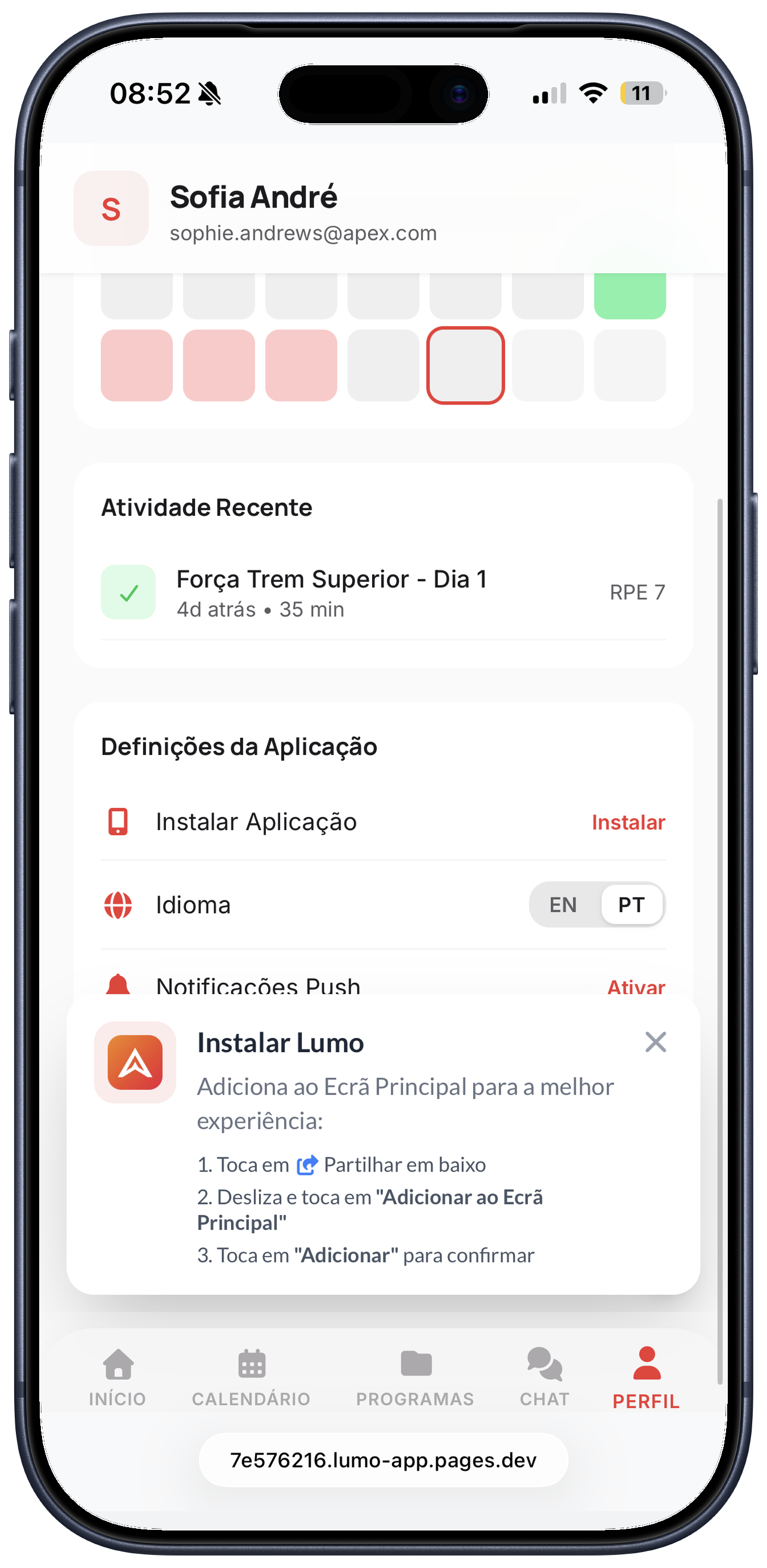 Adicionar ao Ecr&atilde; Inicial iOS